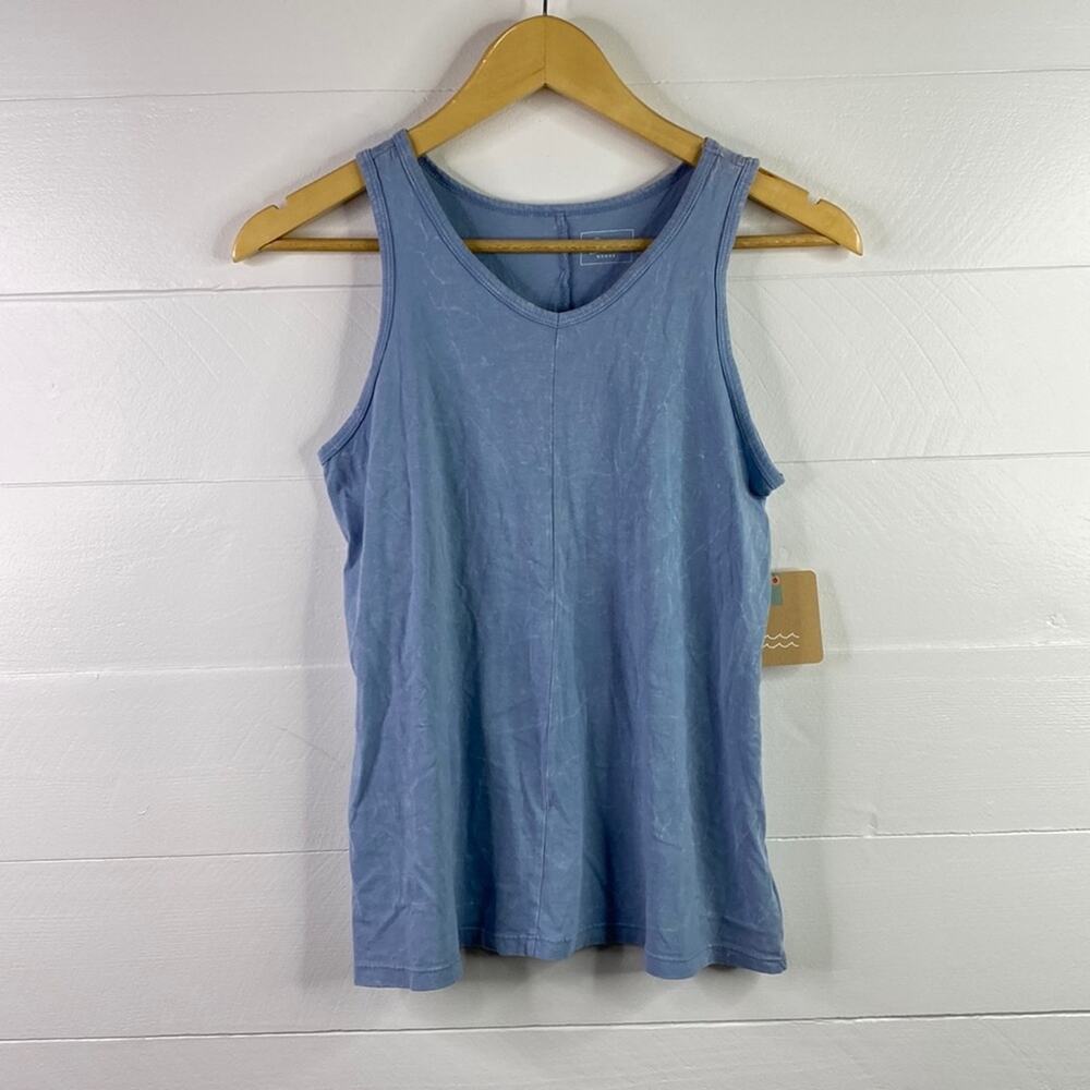 BIXBY NOMAD Girls Light Blue Washed V Neck Sleeveless Tank Top Size‎ XL 16